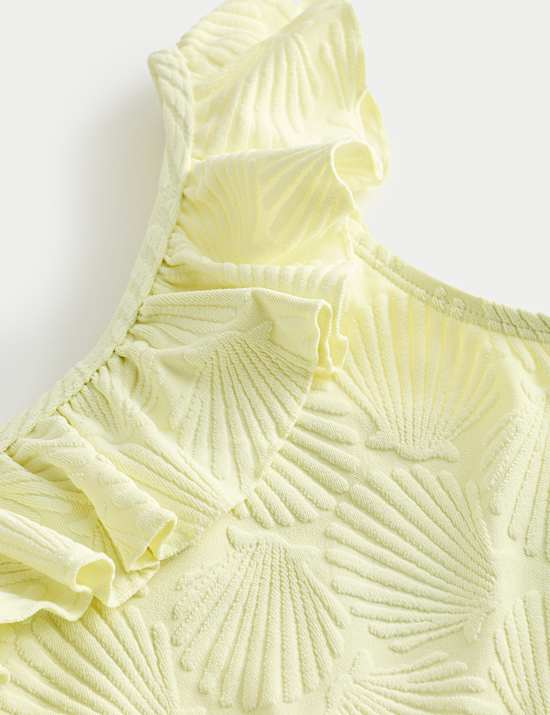 2 Piece One Shoulder Frill Bikini (6-16 Yrs)