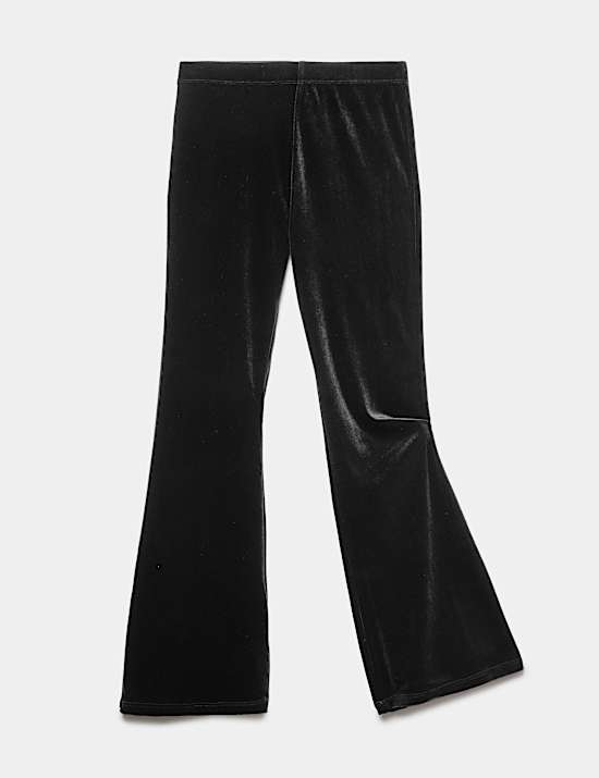 Leggings acampanados de terciopelo (6-16 a&ntilde;os)