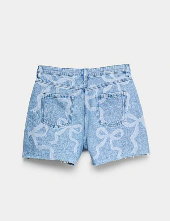 Denim Bow Shorts (6-16 Yrs)