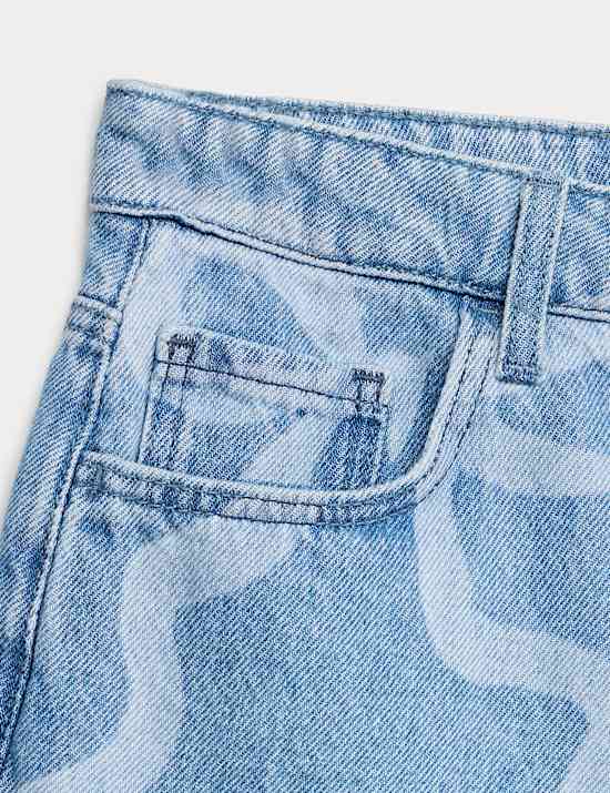 Denim Bow Shorts (6-16 Yrs)