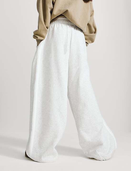 Katoenrijke, baggy joggingbroek met wijde pijpen (6-16 jaar)