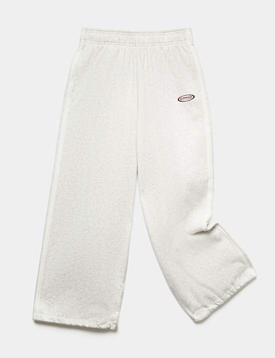 Katoenrijke, baggy joggingbroek met wijde pijpen (6-16 jaar)