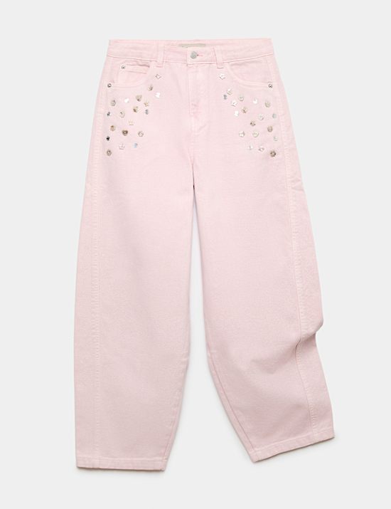Embellished Barrel Jeans (6-16 Yrs)