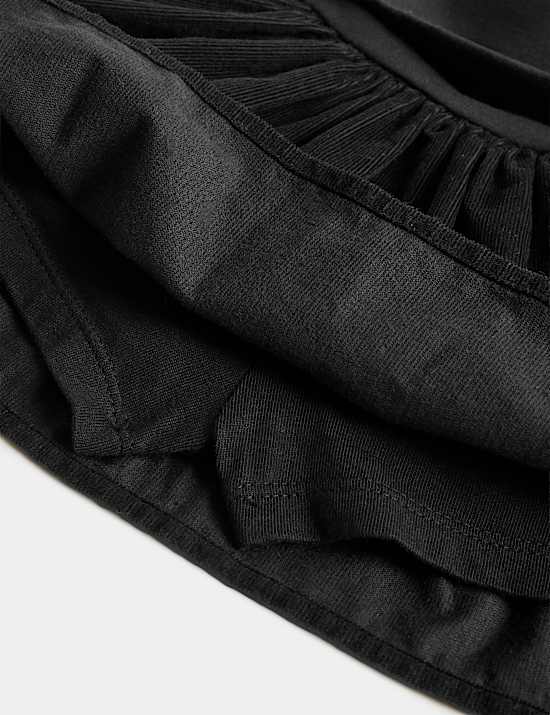 Pure Cotton Fold Over Mini Skort