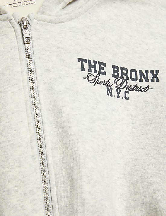 Katoenrijk capuchonvest met rits (6-16 jaar)