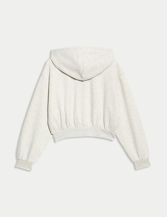 Katoenrijk capuchonvest met rits (6-16 jaar)