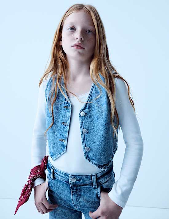 Denim Gilet Vest (6-16 Yrs)