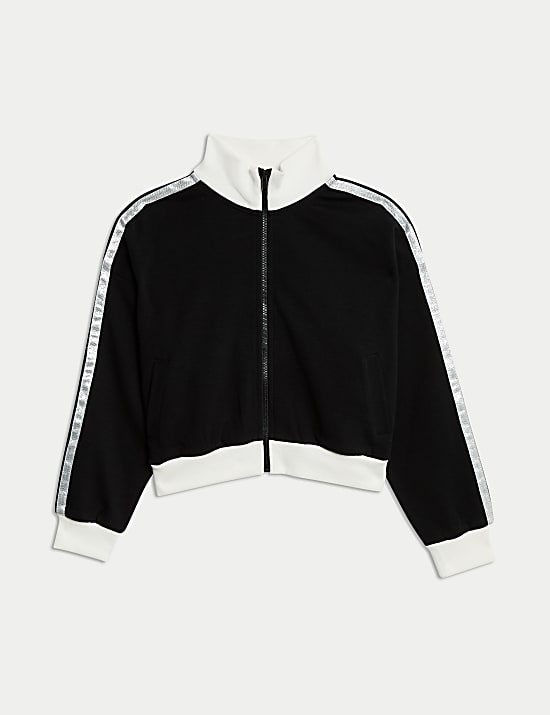 Cotton Rich Zip Up Jacket (6-16 Yrs)