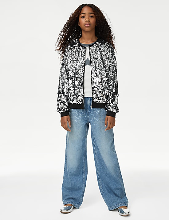 Blouson orné de sequins (du 6 au 16 ans)