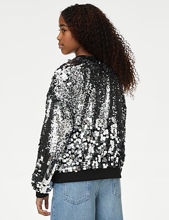 Blouson orné de sequins (du 6 au 16 ans)