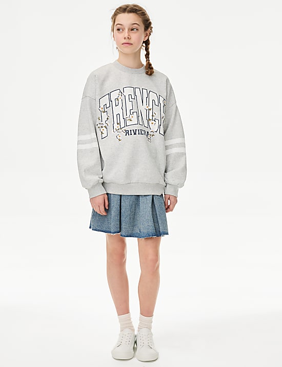 Cotton Rich French Riviera Sweatshirt (6-16 Yrs)