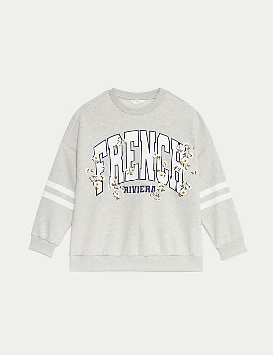 Cotton Rich French Riviera Sweatshirt (6-16 Yrs)