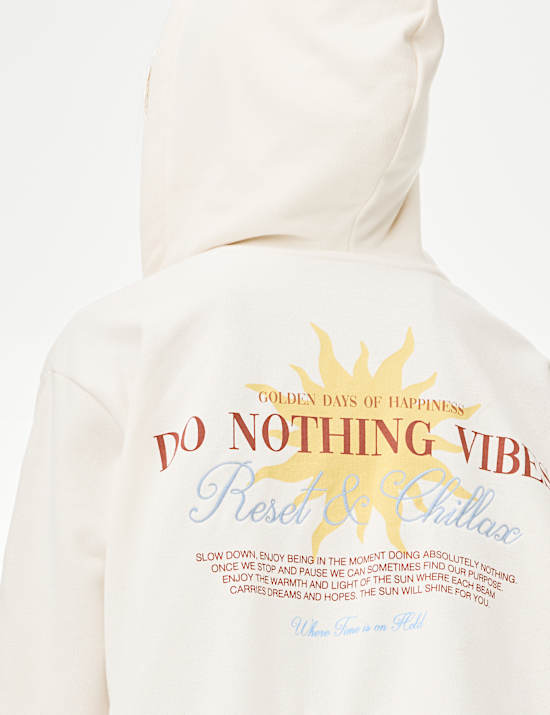 Cotton Rich Graphic Zip Hoodie (6-16 Yrs)