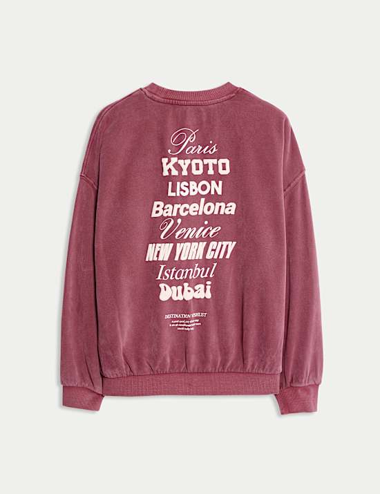 Cotton Rich City Graphic Sweatshirt (6-16 Yrs)