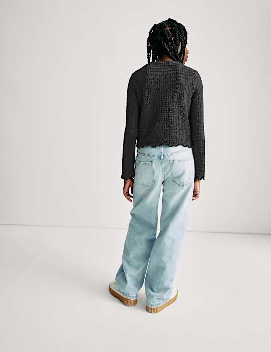 Textured Tie Cardigan (6-16 Yrs)