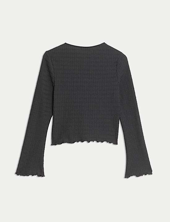 Textured Tie Cardigan (6-16 Yrs)