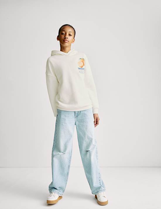 Cotton Rich Print Hoodie (6-16 Yrs)