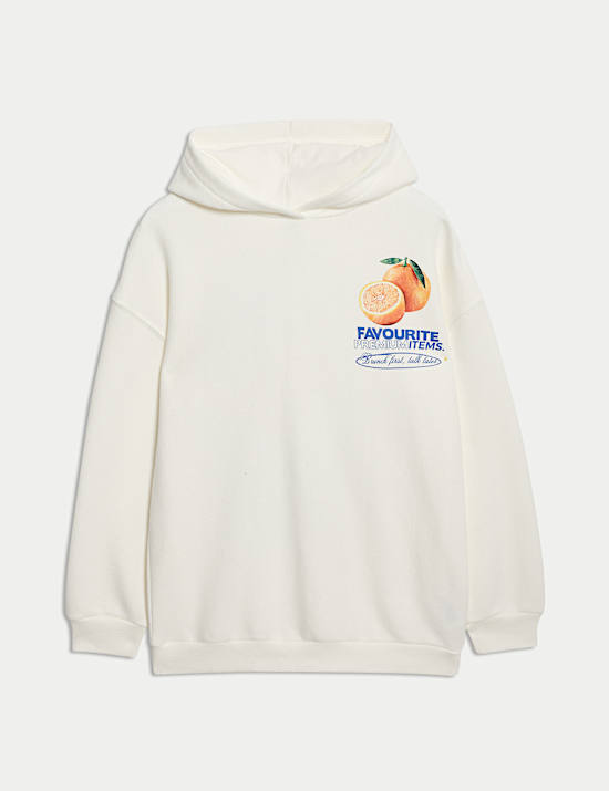 Cotton Rich Print Hoodie (6-16 Yrs)