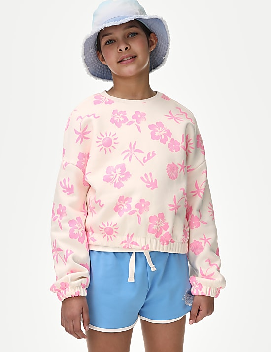 Cotton Rich Printed Sweatshirt (6-16 Yrs)