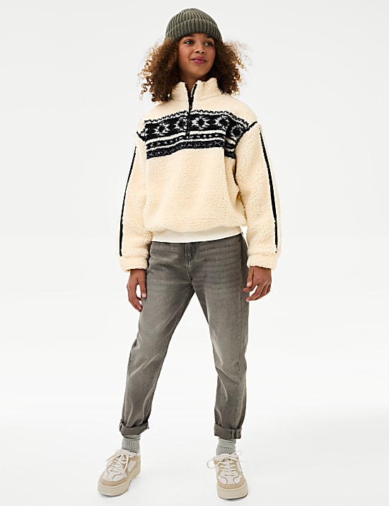 Aztec Print Borg Fleece (6-16 Yrs)