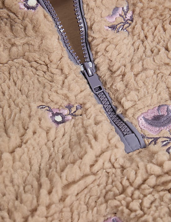 Borg Floral Jacket (6-16 Yrs)