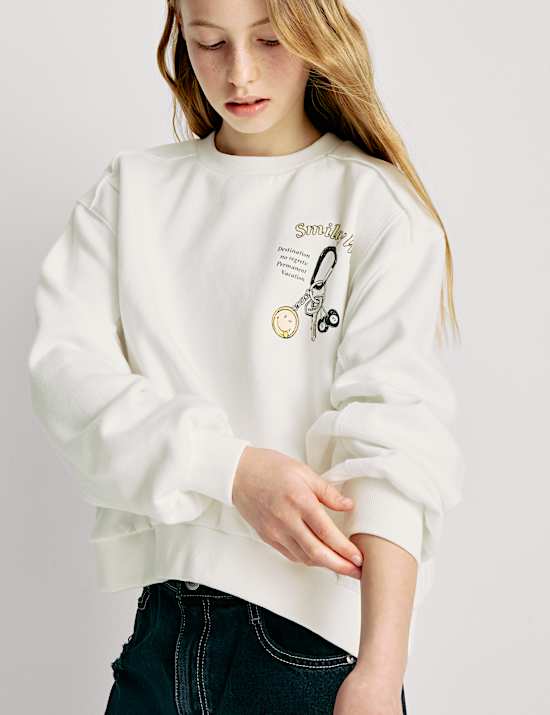 Cotton Rich SmileyWorld® Sweatshirt (2-16 Yrs)