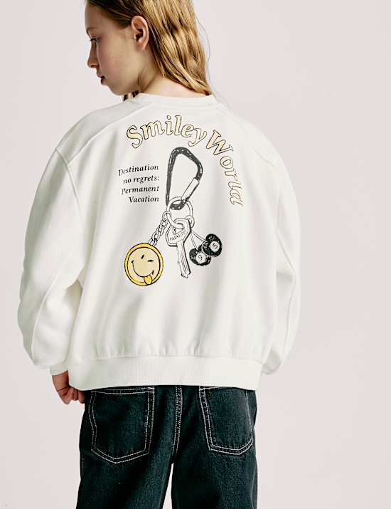 Cotton Rich SmileyWorld® Sweatshirt (2-16 Yrs)