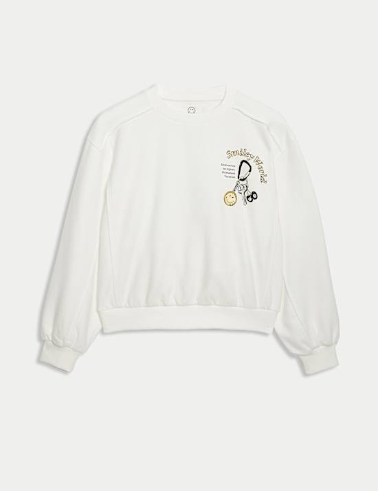 Cotton Rich SmileyWorld® Sweatshirt (2-16 Yrs)
