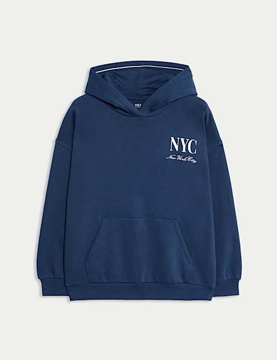 Cotton Rich Graphic Hoodie (6-16 Yrs)