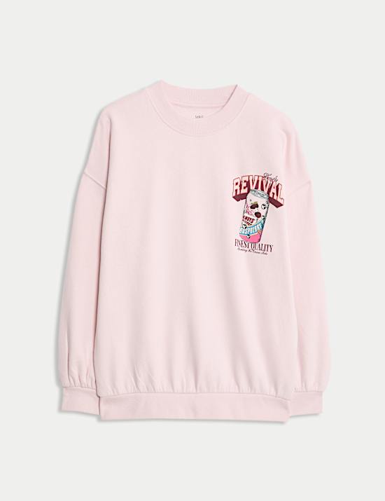 Cotton Rich Soda Graphic Sweatshirt (6-16 Yrs)