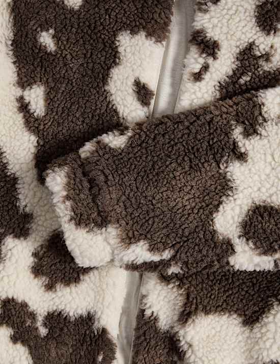 Jasje van borgstof met ponyprint (2-16 jaar)