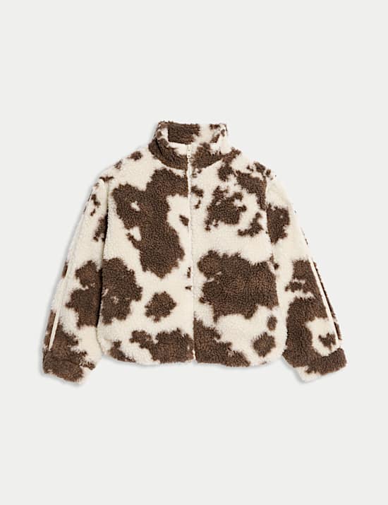 Jasje van borgstof met ponyprint (2-16 jaar)