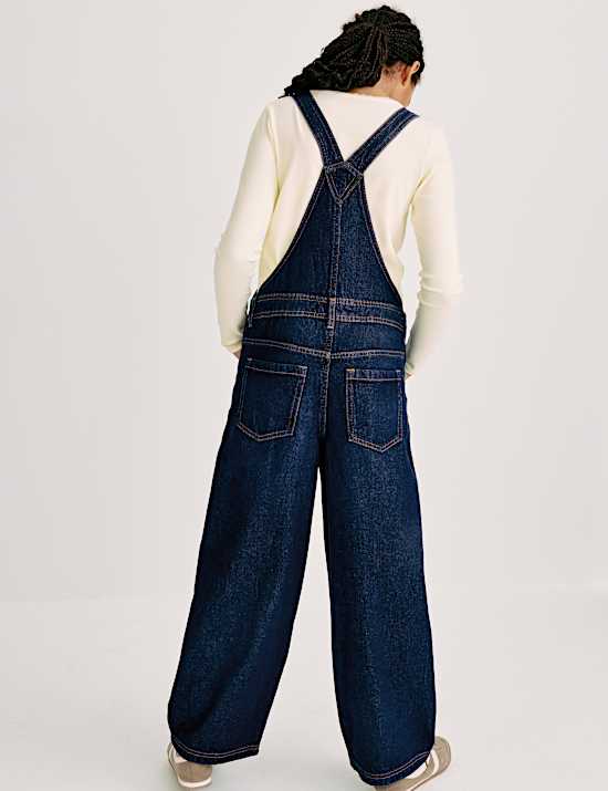 Denim Barrel Dungarees (2-16 Yrs)