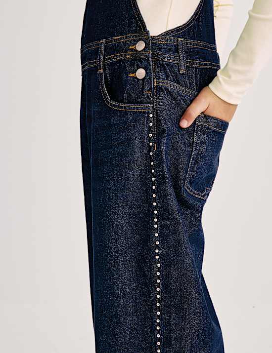 Denim Barrel Dungarees (2-16 Yrs)