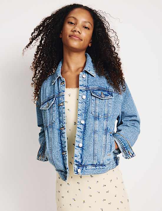 Cotton Rich Lace Trim Dress (6-16 Yrs)