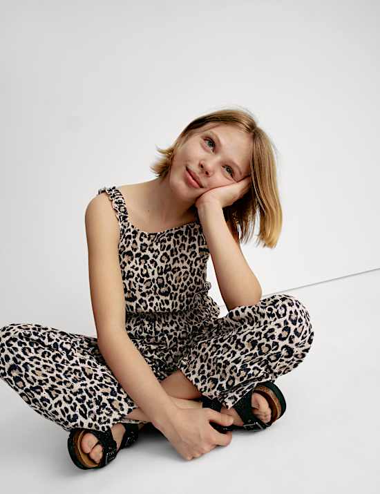 Leopard Print Jumpsuit (6-16 Yrs)