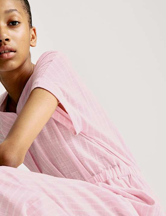 Pure Cotton Striped Jumpsuit (6-16 Yrs)