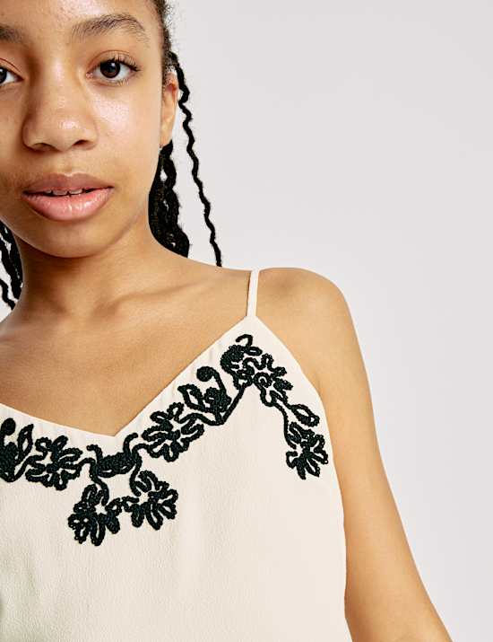 Embroidered Playsuit (6-16 Yrs)