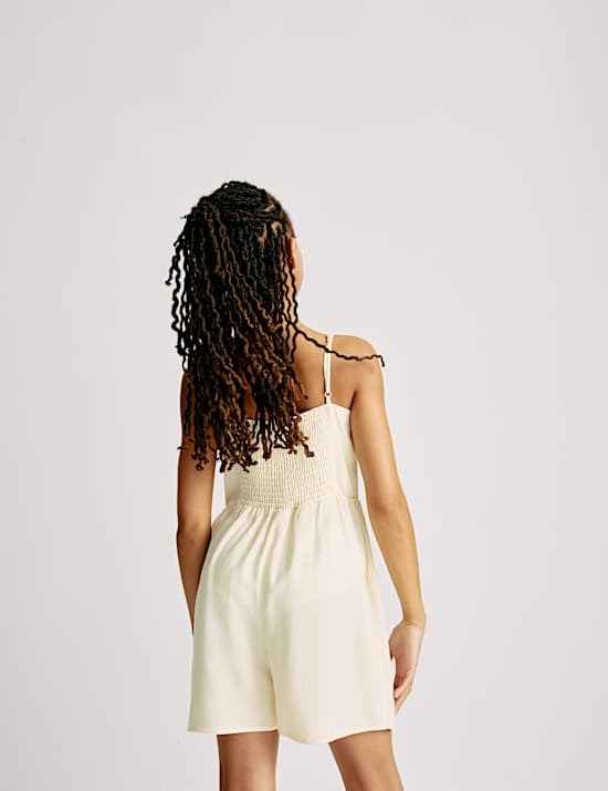 Embroidered Playsuit (6-16 Yrs)