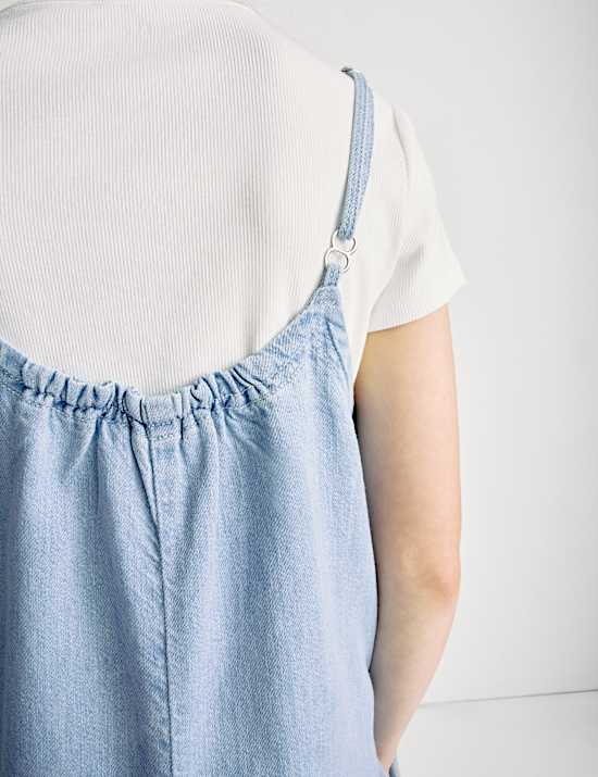 Pure Cotton Wide Leg Jumpsuit (6-16 Yrs)