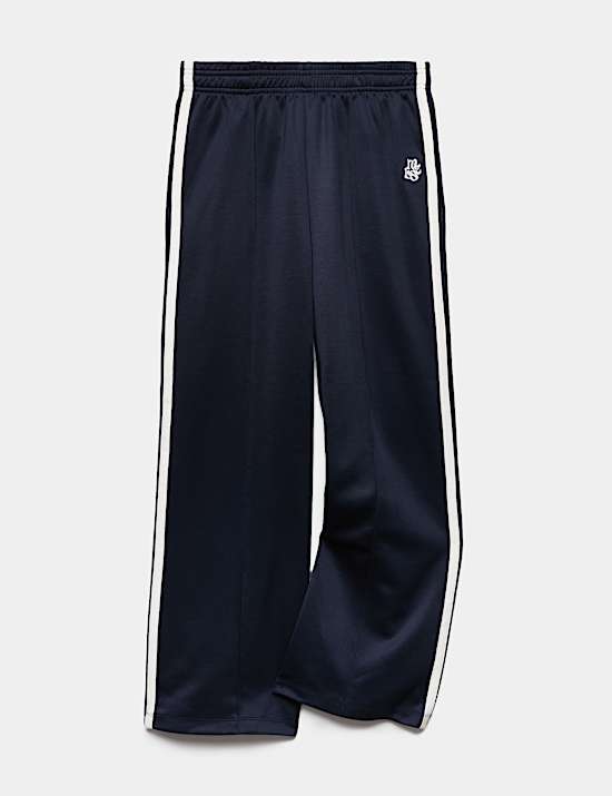 Embroidered Wide Leg Joggers (6-16 Yrs)