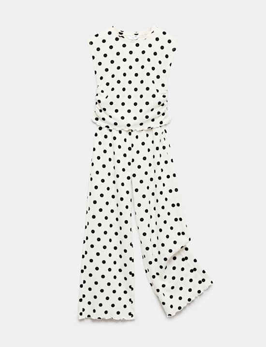 2 Piece Crinkle Top & Wide Leg Bottom Outfit (6-16 Yrs)