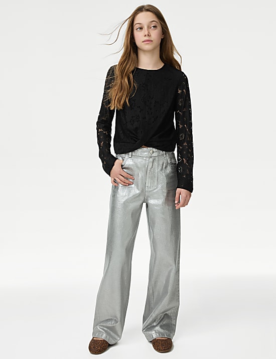 Τοπ με στριφτό σχέδιο μπροστά (6-16 ετών)