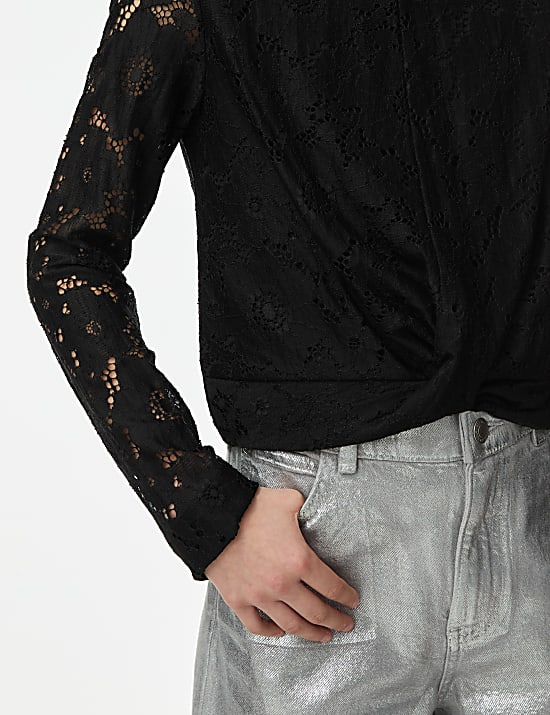 Τοπ με στριφτό σχέδιο μπροστά (6-16 ετών)