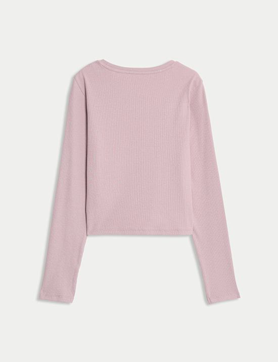 Cotton Rich Ribbed Plain Top (6-16 Yrs)