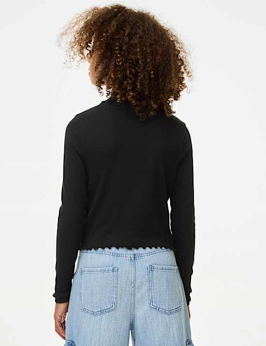 Top de algod&oacute;n acanalado (6-16 a&ntilde;os)