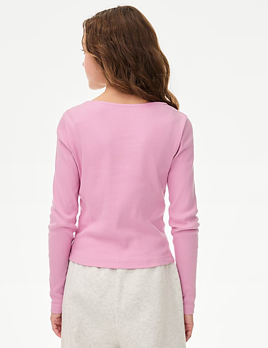 Cotton Rich Ribbed Tops (6-16 Yrs)