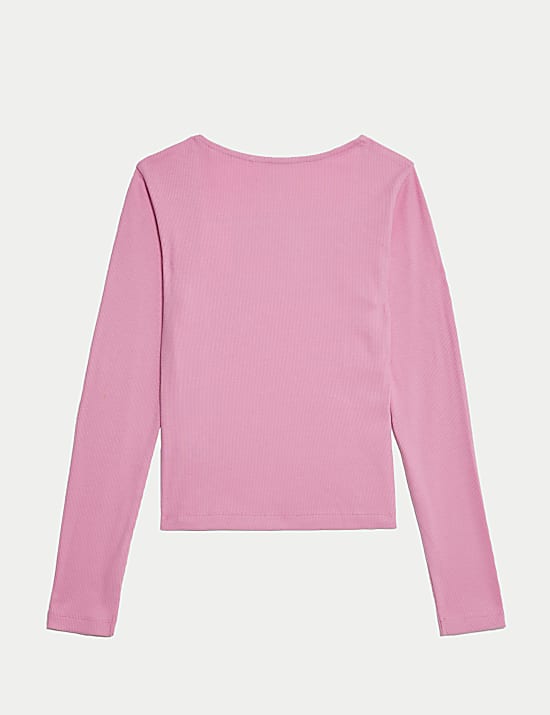 Cotton Rich Ribbed Tops (6-16 Yrs)