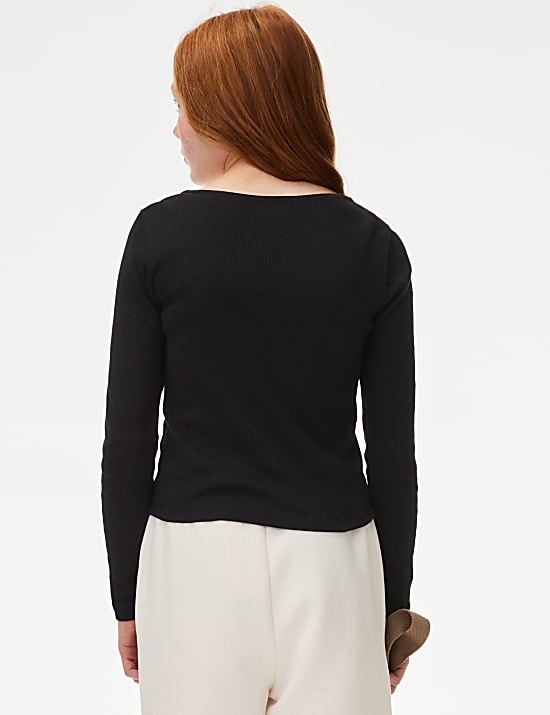 Cotton Rich Ribbed Tops (6-16 Yrs)