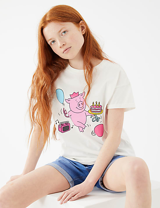 Pure Cotton Percy Pig&trade; T-Shirt (2-16 Yrs)